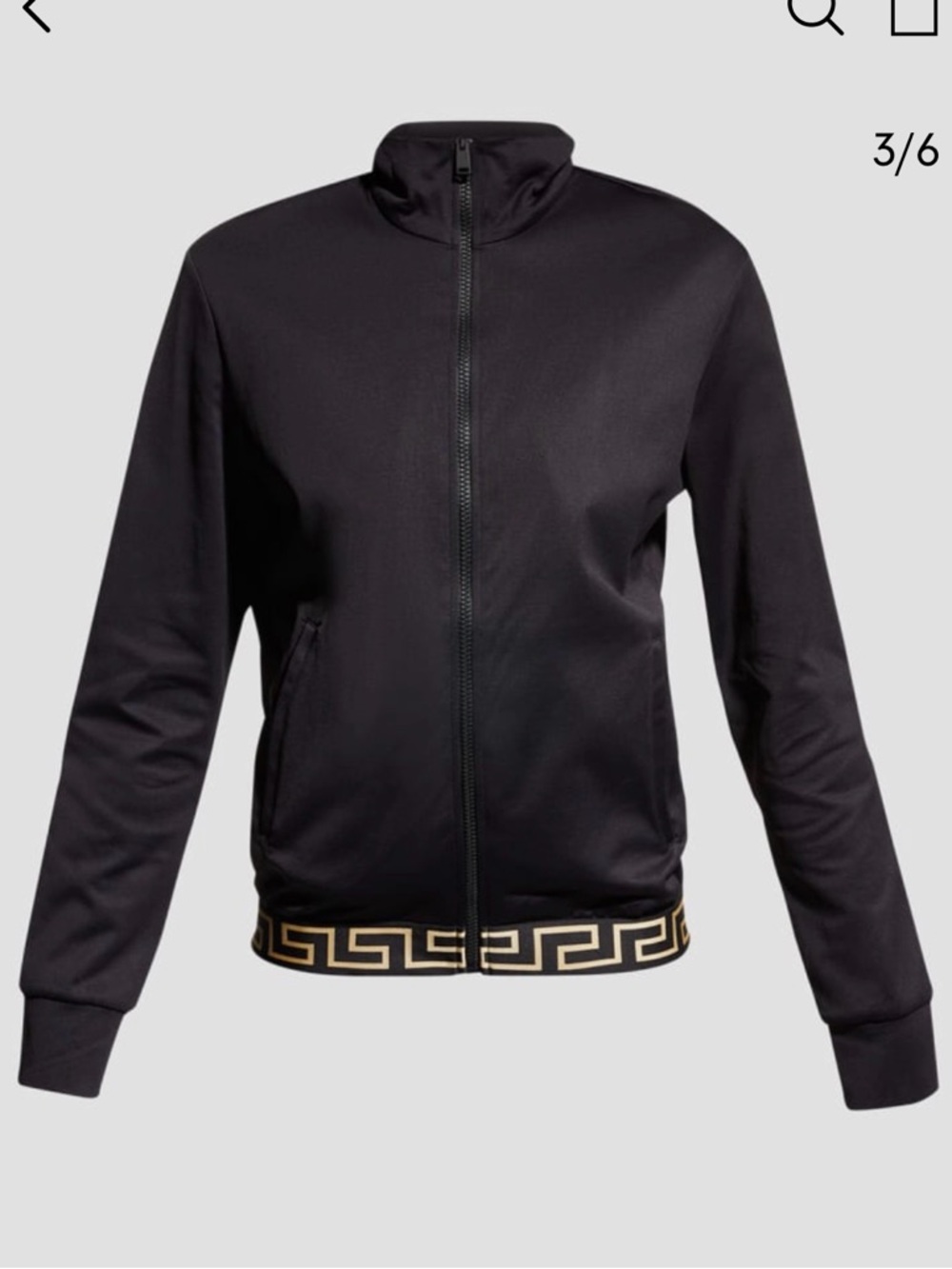 Versace Greca Border Track Black Jacket - Picture 4 of 12